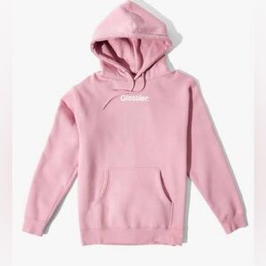 Pink Glossier Hoodie Sweatshirt